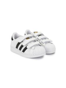 adidas Kids baskets Superstar à fermeture scratch - Blanc