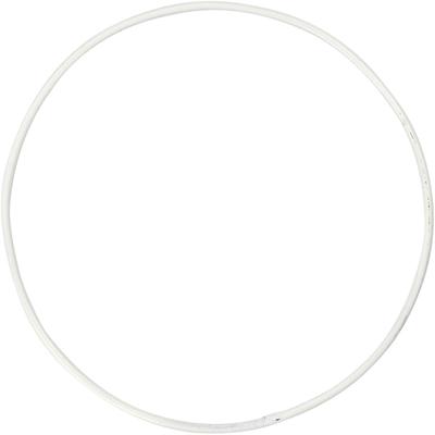 Creativ Company Metalen draadring, d 10 cm, dikte 2 mm, wit, 10 stuk/ 1 doos