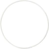Creativ Company Metalen draadring, d 10 cm, dikte 2 mm, wit, 10 stuk/ 1 doos