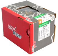 Dynaplus Vlonderschroef Xtreme Ar-Bronze Platkop deeldraad-60° +Snijpunt Torx TX25 5.0X50/25 | 1250 stuks - 0289.13.41901