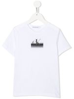 Calvin Klein Kids t-shirt en coton à logo imprimé - Blanc