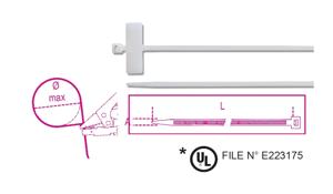 Beta Bmbt22025-Nylon Bindstrips Horizon.Label - BMBT22025