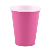 Hot Pink Drinkbekers 250ml (8st)