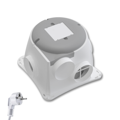 Zehnder ComfoFan Silent Woonhuisventilator - Hoge Capaciteit: 460 m³/h - Met Vochtsensor - Randaarde Stekker