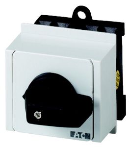 Eaton T0-2-1/IVS elektrische schakelaar Tuimelschakelaar 3P Zwart, Wit