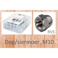 Bofix Dop/siermoer M10 RVS (25st) - thumbnail