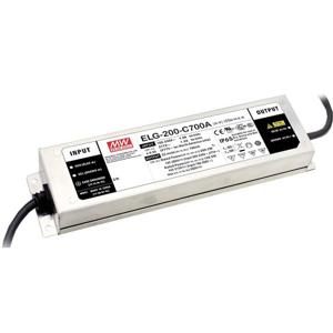 Mean Well ELG-200-C1400B-3Y LED-driver Constante stroomsterkte 198.9 W 1400 mA 71 - 142 V/DC 3-in-1 dimmer, Dimbaar, Montage op ontvlambare oppervlakken,