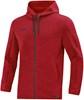 JAKO 6829D Jas Met Kap Premium Basics Dames - Rood Gemeleerd - 34