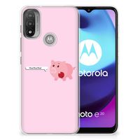 Motorola Moto E20 | E40 Telefoonhoesje met Naam Pig Mud - thumbnail
