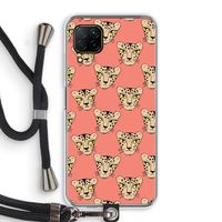 Tijger: Huawei P40 Lite Transparant Hoesje met koord Tijger: Huawei P40 Lite Transparant Hoesje met koord