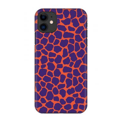 Purple Giraffe: Volledig geprint iPhone 11 Hoesje