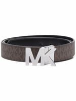 Michael Kors ceinture en cuir à logo imprimé - Marron - thumbnail