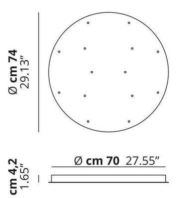 Lodes - Accessoires Rozet voor 14 pendellampen Mat wit