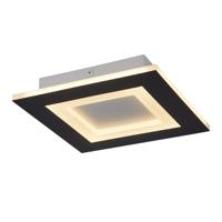 Searchlight PlafonniereSquary vierkant 25cm zwart - 44714BK
