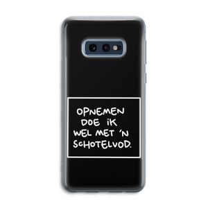 Schotelvod: Samsung Galaxy S10e Transparant Hoesje