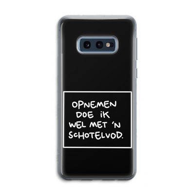 Schotelvod: Samsung Galaxy S10e Transparant Hoesje