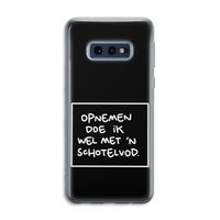 Schotelvod: Samsung Galaxy S10e Transparant Hoesje