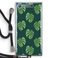 Monstera leaves: Sony Xperia XZ1 Transparant Hoesje met koord