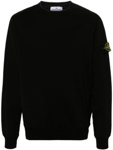 Stone Island sweat en coton à patch Compass - Noir