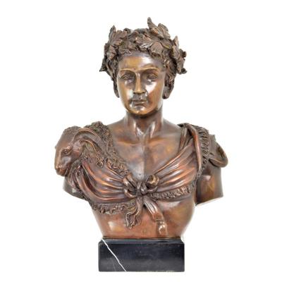 A BRONZE BUST OF CEASAR