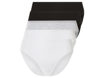 esmara Dames slips 5 stuks (Zwart/grijs/wit, XS (32/34))