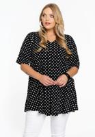 Yoek Tuniek swing DOTS | Zwart | Maat 58/60