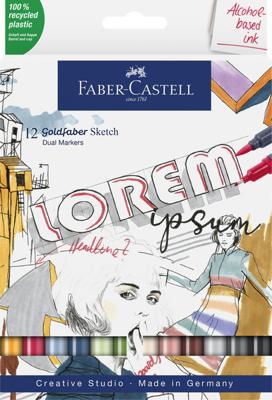 Faber Castell Sketchmarker Goldfaber etui op alcoholbasis