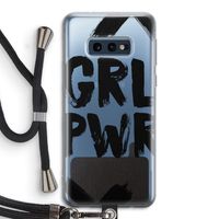 Girl Power #2: Samsung Galaxy S10e Transparant Hoesje met koord