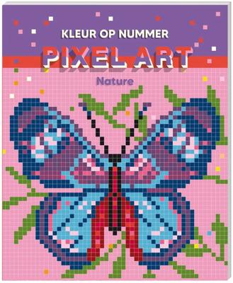 Kleurenboek op nummer Pixel Art - Nature