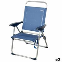 Strandstoel Aktive 48 x 100 x 60 cm (2 Stuks)