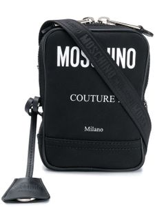 Moschino sac porté épaule à logo contrastant - Noir