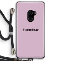 kwetsbaar: Xiaomi Mi Mix 2 Transparant Hoesje met koord