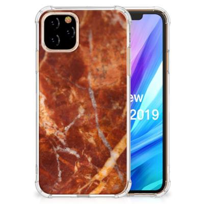 Apple iPhone 11 Pro Anti-Shock Hoesje Marmer Bruin Apple iPhone 11 Pro Anti-Shock Hoesje Marmer Bruin