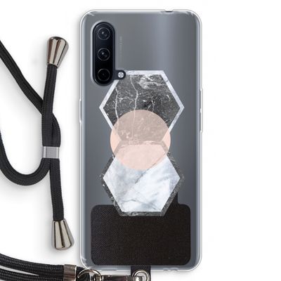 Creatieve toets: OnePlus Nord CE 5G Transparant Hoesje met koord