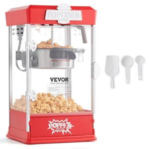 VEVOR Popcornmachine Maker Popcornmachine Popcornmachine 480W Popcorn Rood 4oz