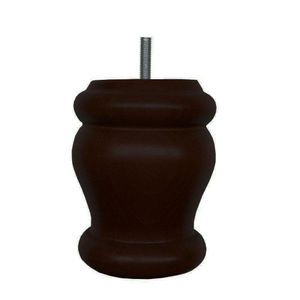 Bruine ronde meubelpoot 12 cm (M8)