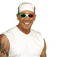 Bandana Italie - 55 cm - hoofddoek - Italiaanse vlag - accessoires