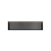 Hotbath &MORE Inbouwbox of inbouwnis - 30x120x10 - frameless + LED - Geborsteld zwart PVD BOX120FLMBP