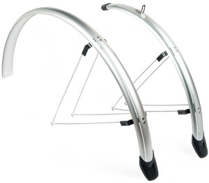 Eurofender spatbordenset sporty 26 inch 58 mm zilver