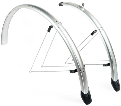 Eurofender spatbordenset sporty 26 inch 58 mm zilver