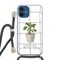 Kamerplant op vensterruit: iPhone 12 mini Transparant Hoesje met koord