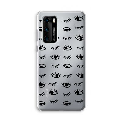 Eye pattern #2: Huawei P40 Transparant Hoesje