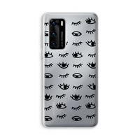 Eye pattern #2: Huawei P40 Transparant Hoesje