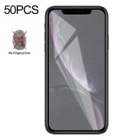 50 stuks non-Full matte Frosted gehard glas film voor iPhone XR/XIR (2019) geen retail pakket
