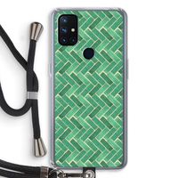 Moroccan tiles 2: OnePlus Nord N10 5G Transparant Hoesje met koord