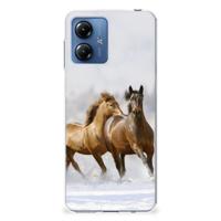 Motorola Moto G14 | TPU Hoesje | Paarden