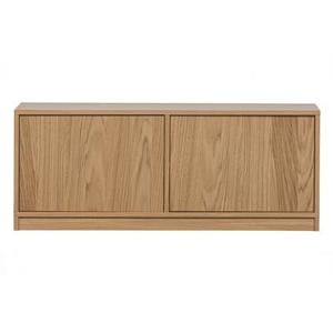 vtwonen Modulair Onderkast Eikenhout Fineer - Dubbel - B 110 cm