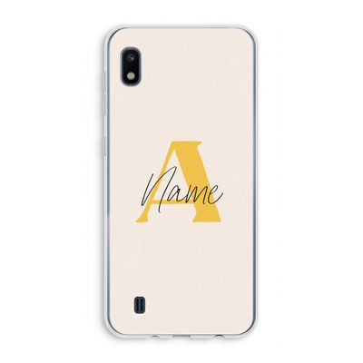 Amber Script: Samsung Galaxy A10 Transparant Hoesje