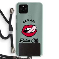 Badass Babes Club: Pixel 5a 5G Transparant Hoesje met koord