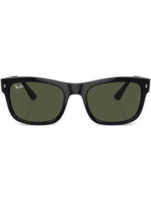 Ray-Ban lunettes de soleil carrées à plaque logo - Noir